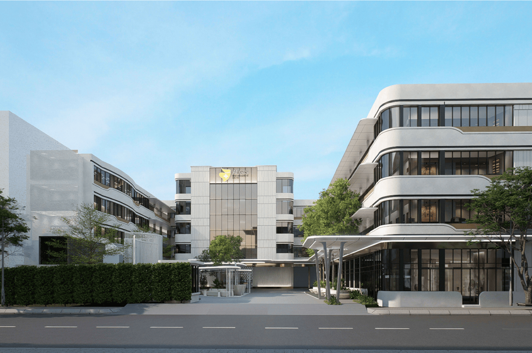 Phối cảnh Bệnh viện Đa khoa Aegis Sơn Tây